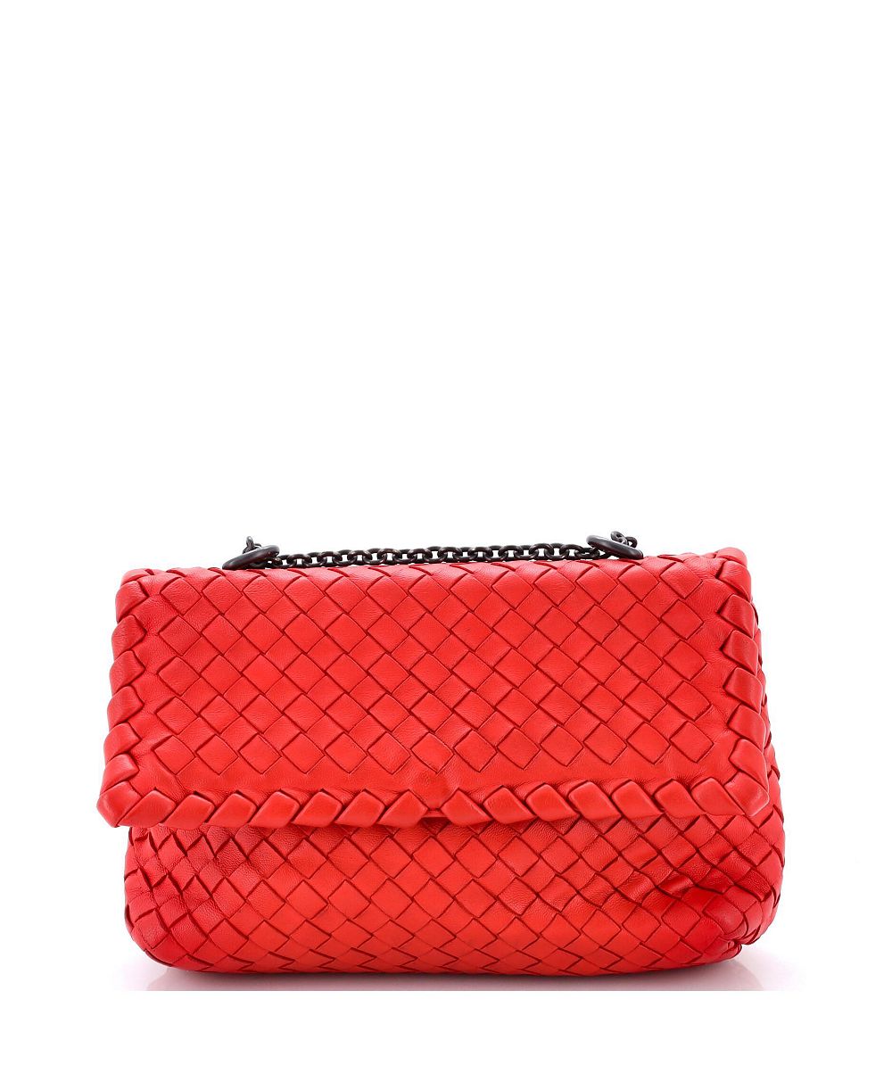 Б/у сумка-кроссбоди Bottega Veneta Baby Olimpia из кожи Intrecciato Nappa