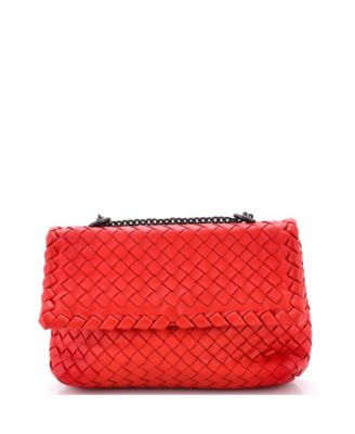 Pre-Owned Bottega Veneta Baby Olimpia Crossbody Bag Intrecciato Nappa