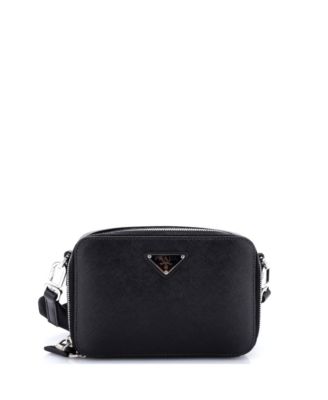 Pre-Owned Prada Mini Brique Camera Crossbody Bag Saffiano Leather