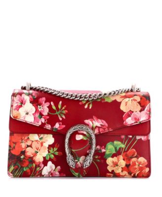 Pre-Owned Gucci маленькая сумка Dionysus с принтом Blooms из кожи