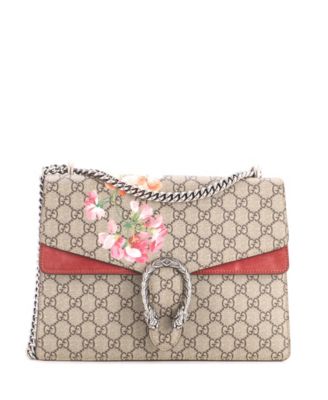 Pre-Owned Gucci средняя сумка Dionysus с принтом Blooms и покрытием GG