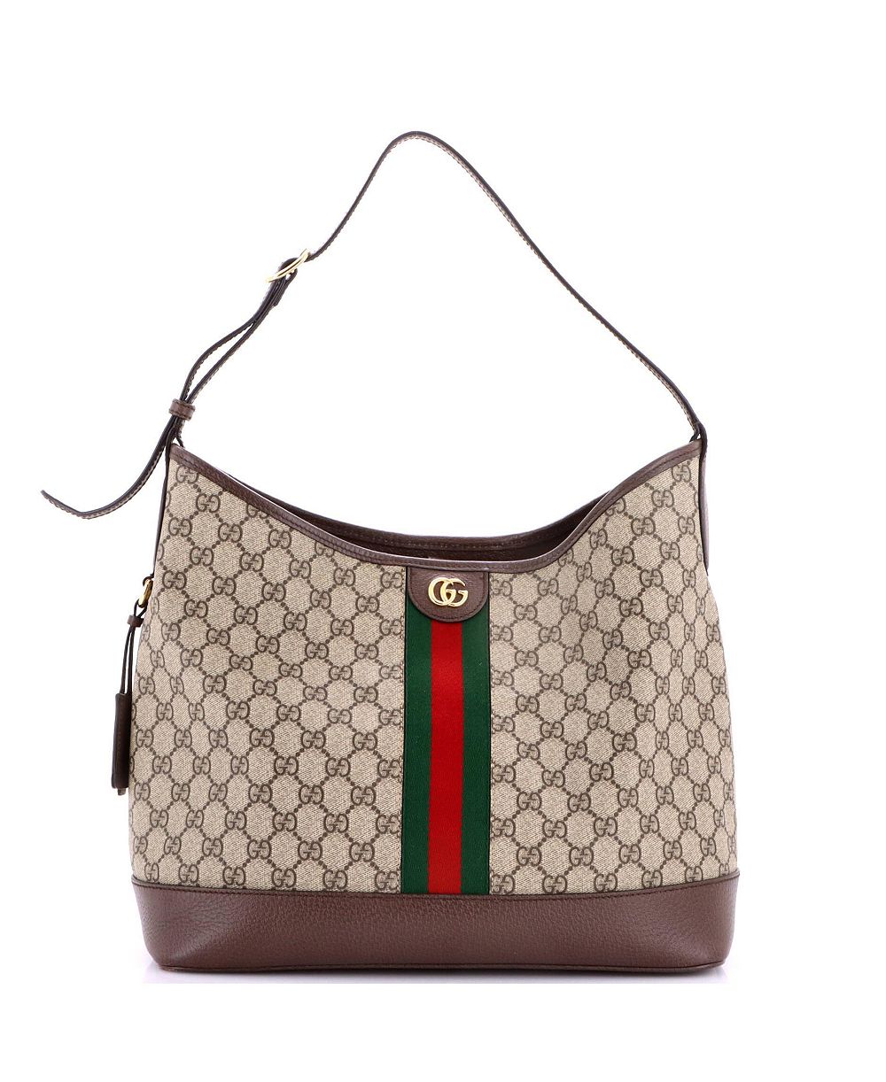 Pre-Owned Gucci Large Ophidia Hobo Bag GG Coated Canvas