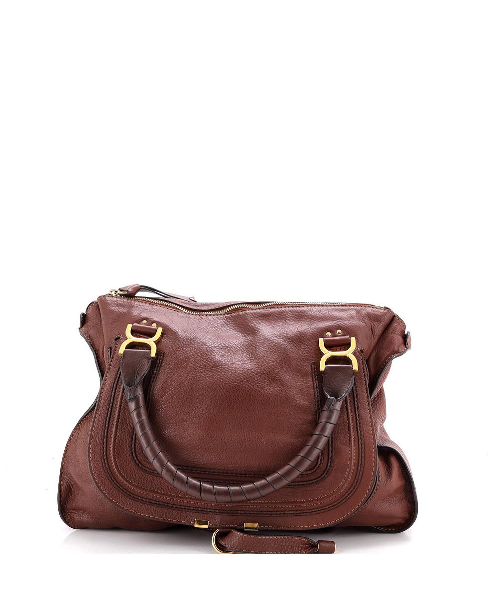 Pre-Owned Chloe Large Marcie Shoulder Bag Leather