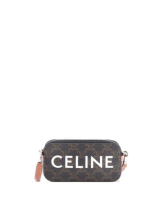 Pre-Owned Celine Горизонтальная сумка-кроссбоди с логотипом Triomphe из лакированной ткани