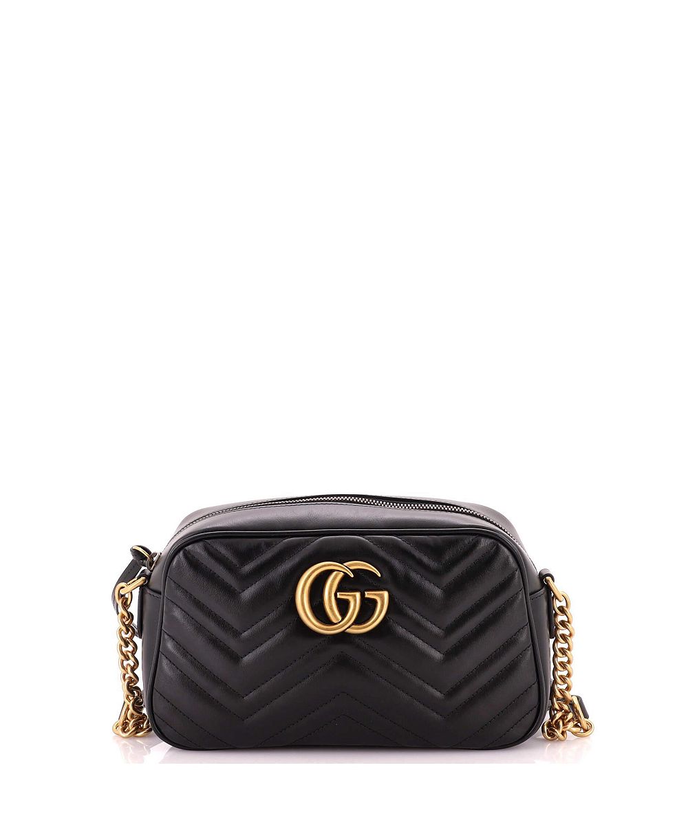Сумка через плечо Gucci Small GG Marmont из стеганой кожи (б/у)