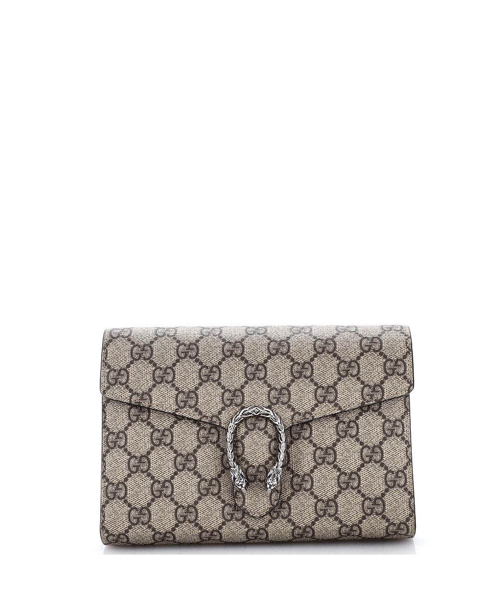 Pre-Owned Gucci Small Dionysus Chain Wallet GG Coated Canvas