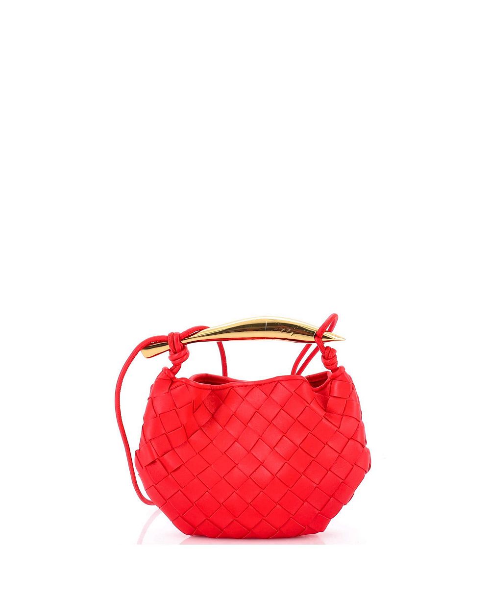 Pre-Owned Bottega Veneta Mini Sardine Top Handle Bag Intrecciato Nappa