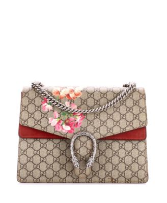 Pre-Owned Gucci Medium Dionysus Bag Blooms Print GG Coated Canvas