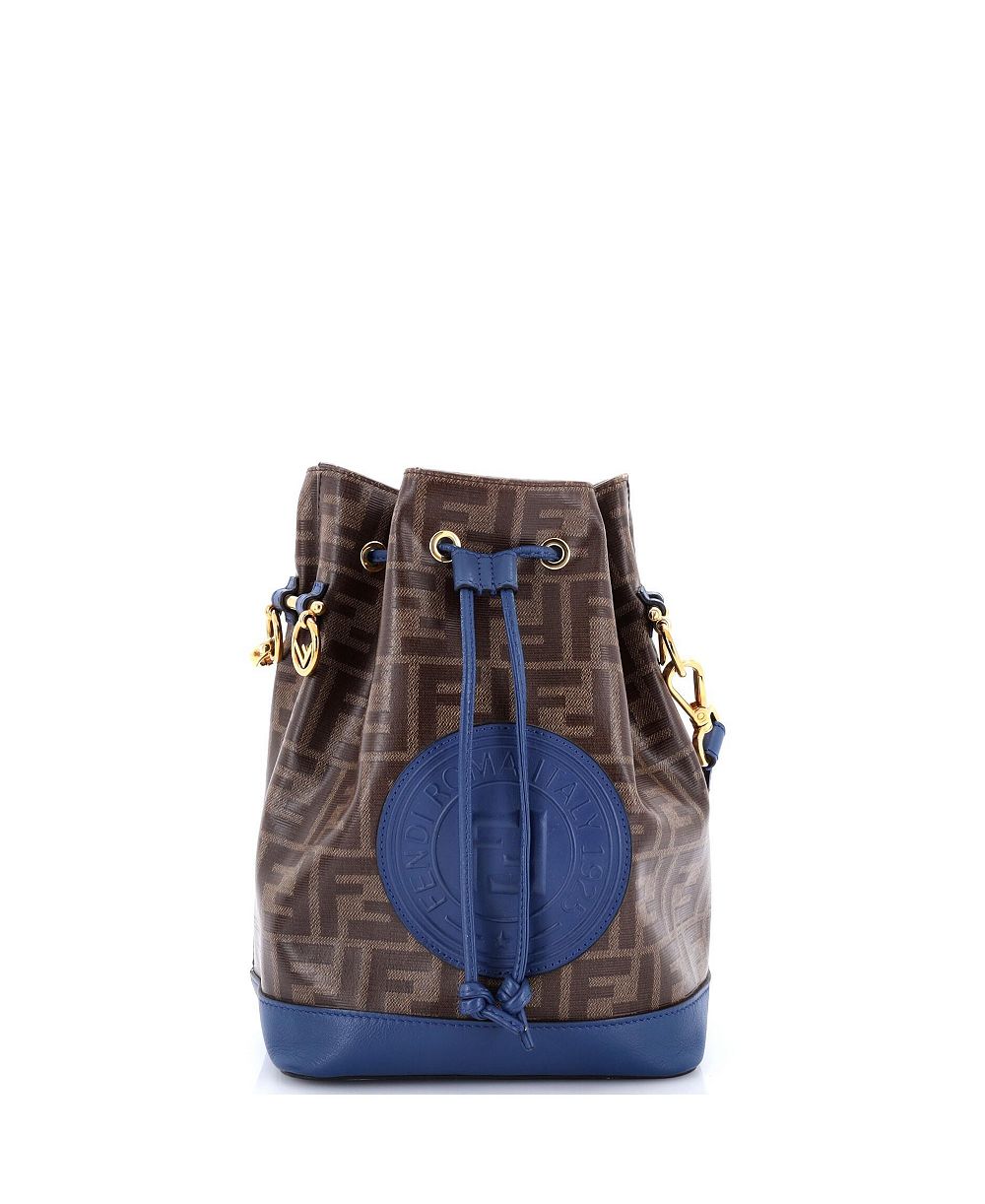 Сумка-ведро Pre-Owned Fendi Small Mon Tresor из лакированной ткани Zucca