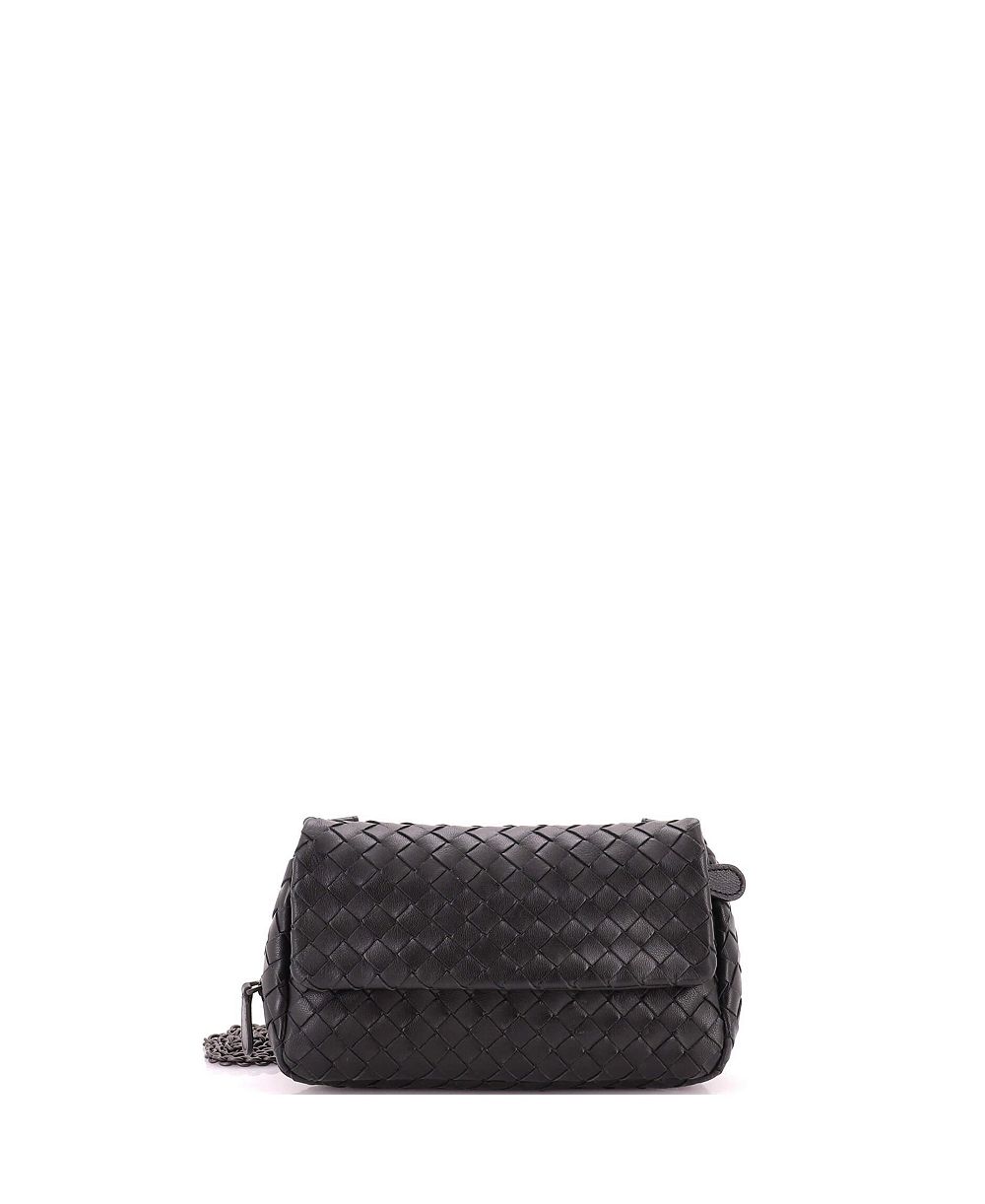 Б/у сумка Bottega Veneta Small Expandable Chain Crossbody из кожи Intrecciato Nappa с цепочкой