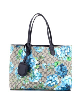 Gucci Б/у сумка-тоут Reversible Blooms GG Print из кожи, размер Medium