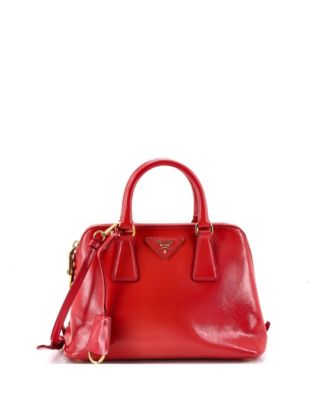 Pre-Owned Prada Маленькая сумка Promenade из кожи Vernice Saffiano