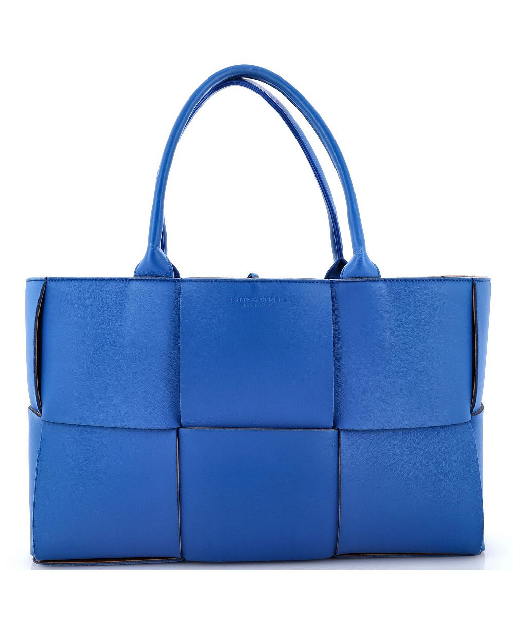 Pre-Owned Bottega Veneta Medium Arco Tote Maxi Intrecciato Leather