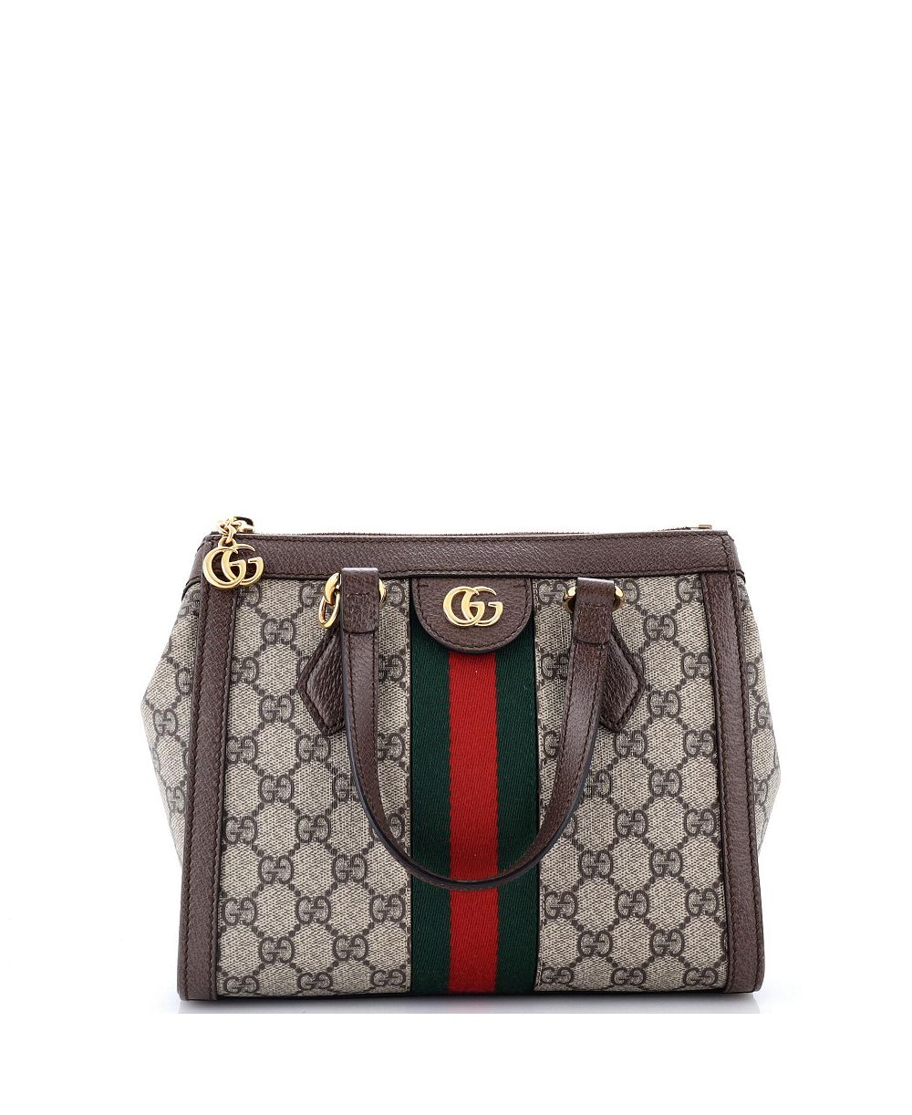 Pre-Owned Gucci Small Ophidia Top Handle Tote GG Coated Canvas