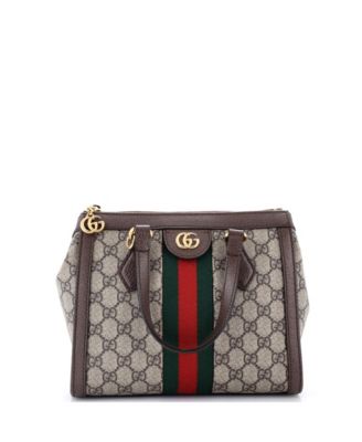 Pre-Owned Gucci маленькая сумка-тоут Ophidia с ручкой сверху из ткани GG coated canvas