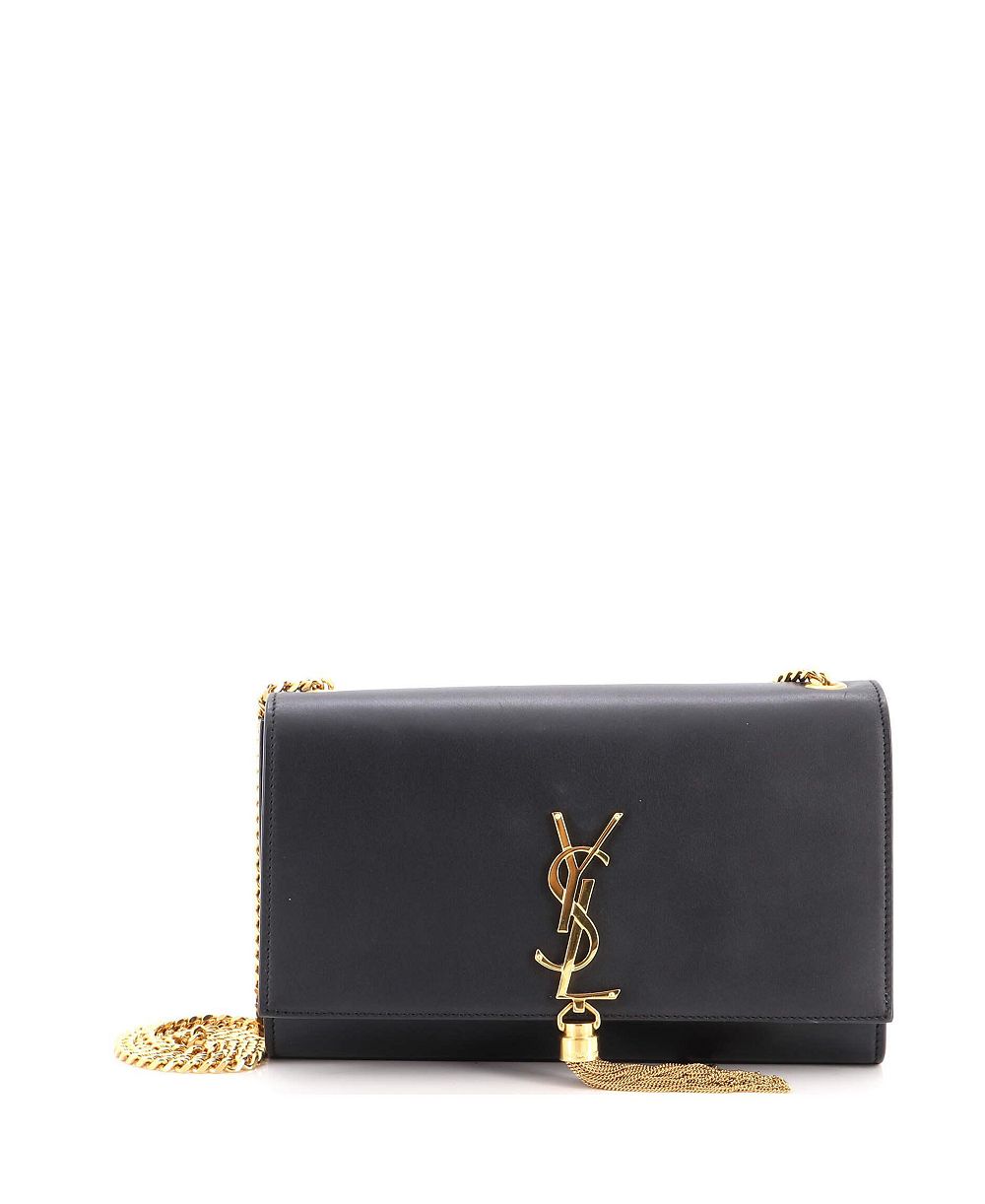 Pre-Owned Saint Laurent средняя классическая сумка через плечо с кисточкой и монограммой из кожи