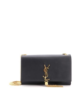 Pre-Owned Saint Laurent средняя классическая сумка через плечо с кисточкой и монограммой из кожи