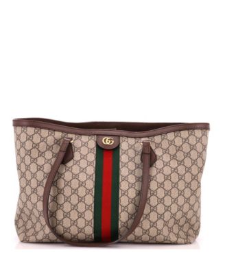 Pre-Owned Gucci сумка-шоппер Ophidia Medium из лакированной ткани GG
