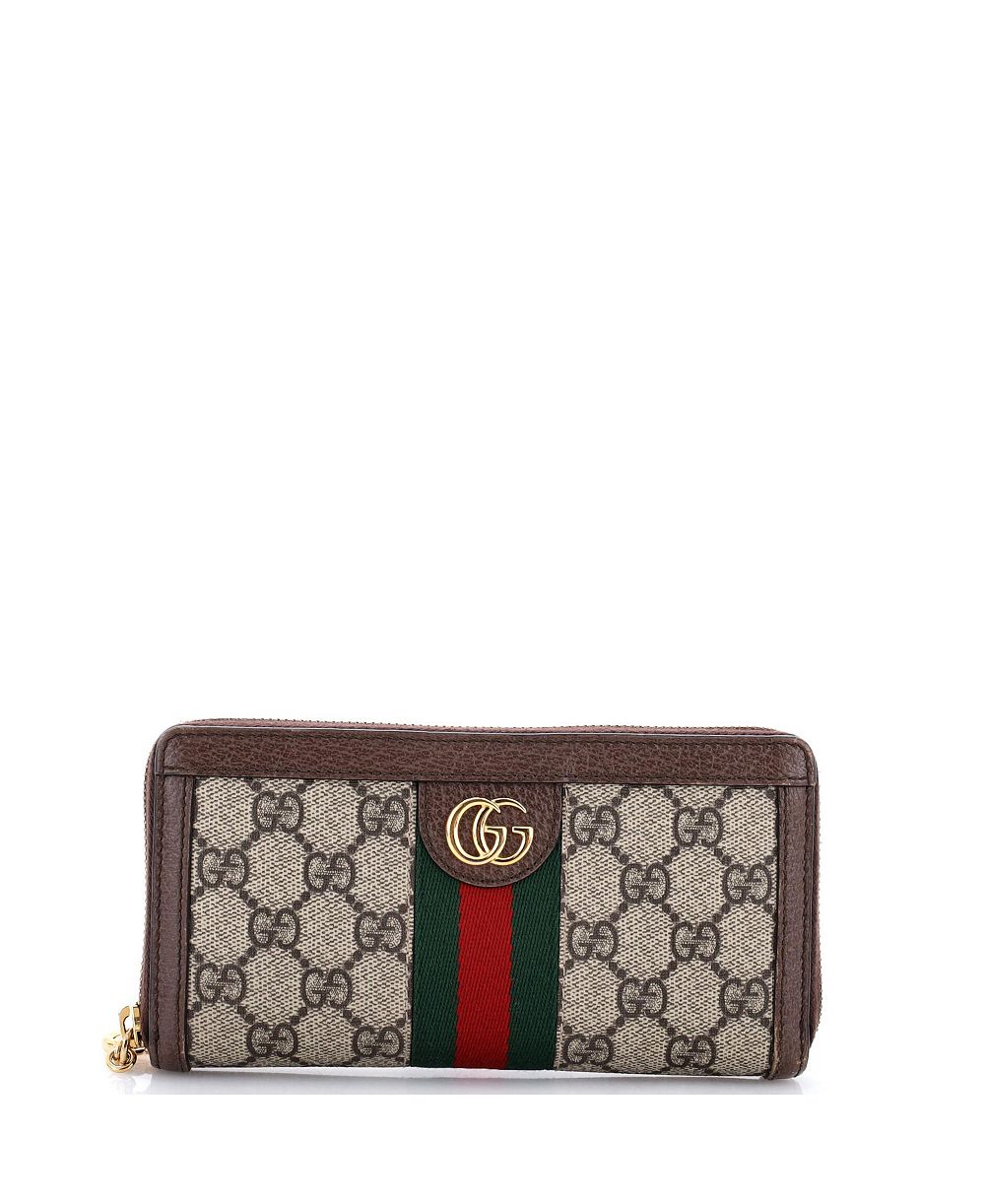Кошелек Ophidia Zip Around из ткани GG с покрытием, Pre-Owned Gucci