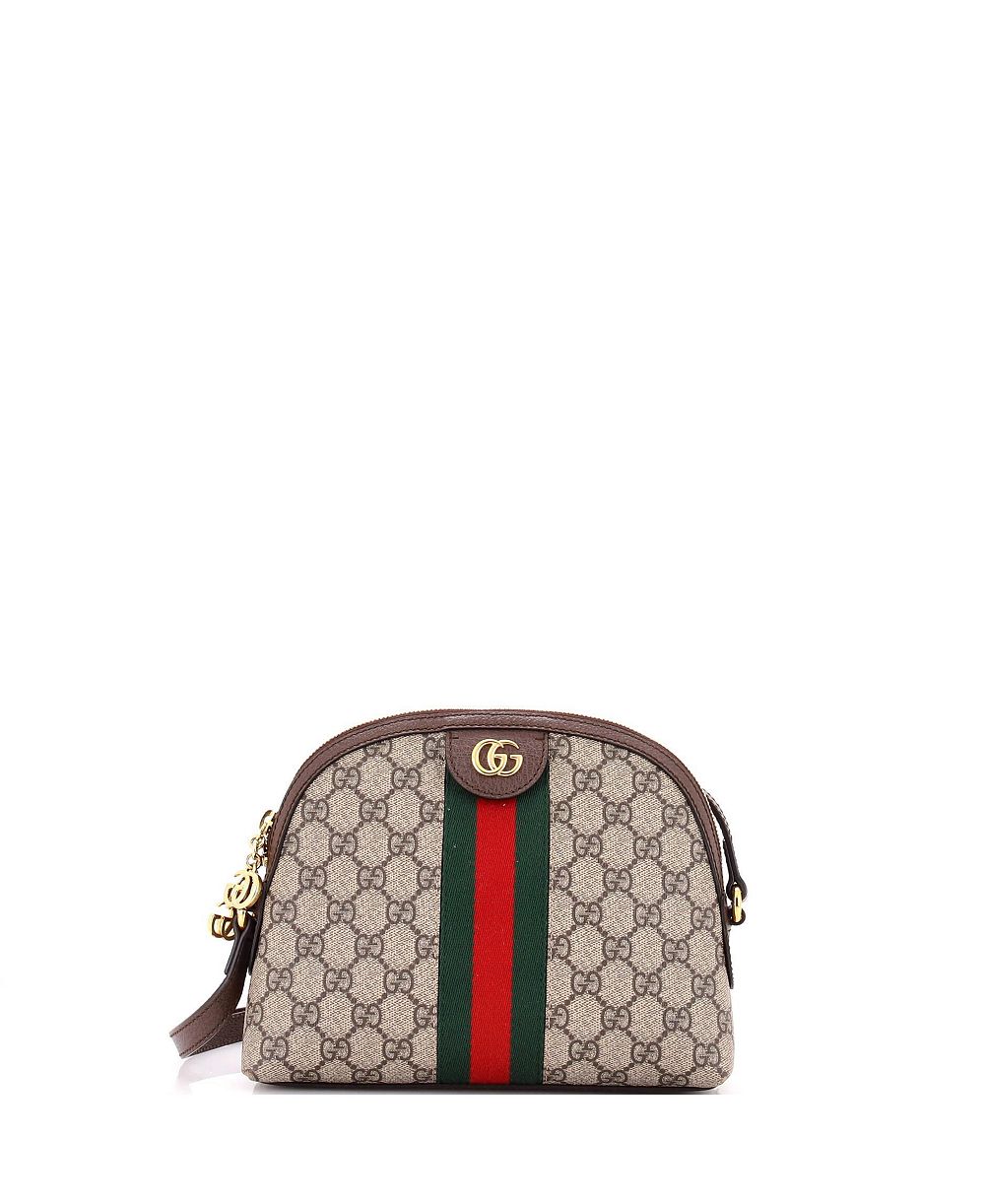 Pre-Owned Gucci маленькая сумка через плечо Ophidia Dome из ткани GG с покрытием