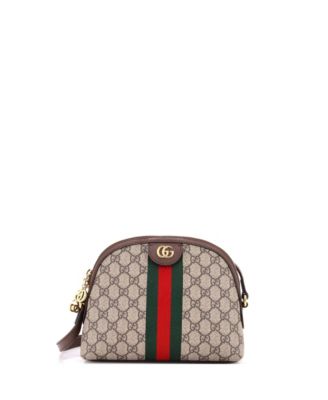 Pre-Owned Gucci маленькая сумка через плечо Ophidia Dome из ткани GG с покрытием