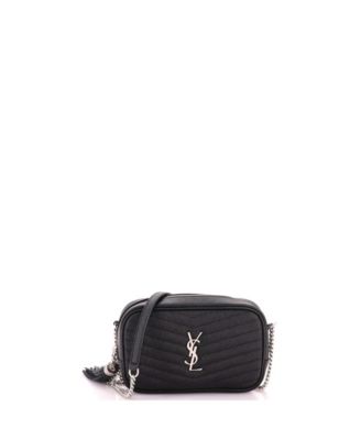 Кросс-боди сумка Mini LouLou из стеганой кожи с узором шеврон, Saint Laurent (б/у)
