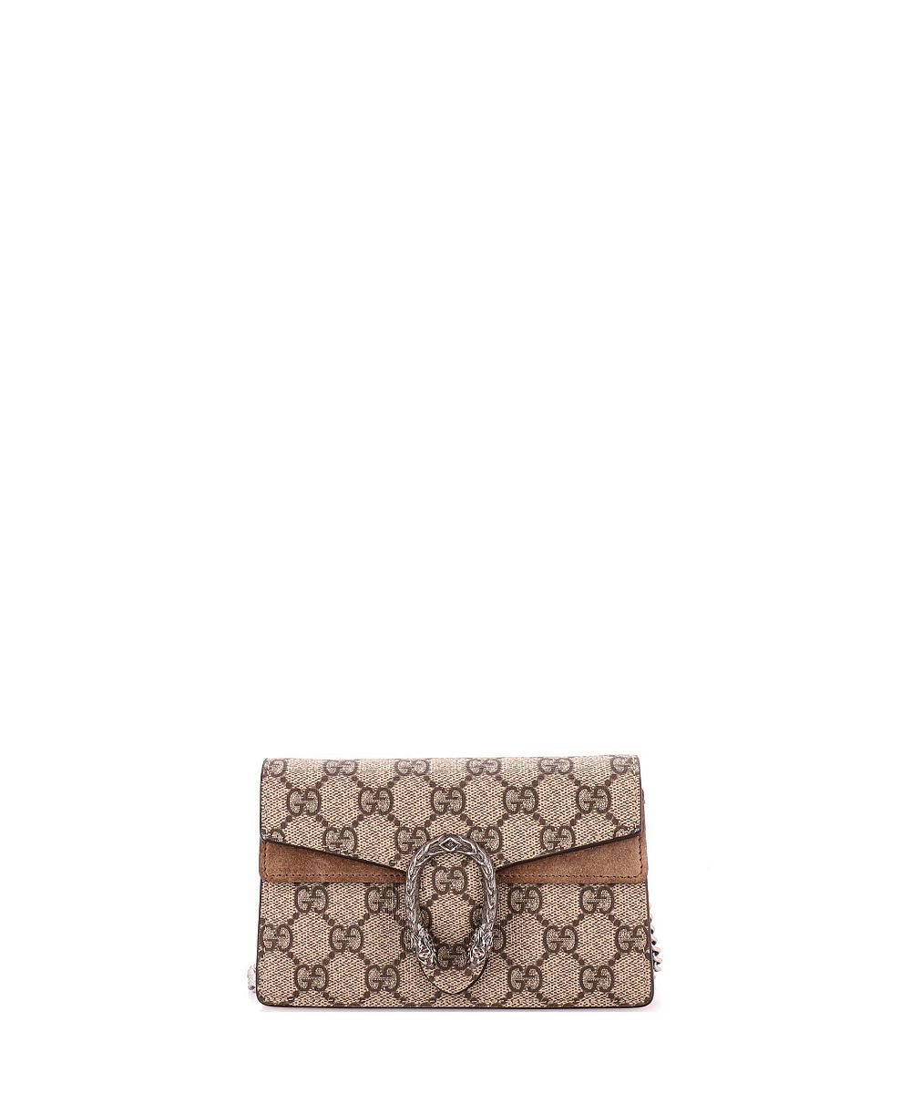 Pre-Owned Gucci сумка Dionysus Super Mini из прорезиненного полотна GG