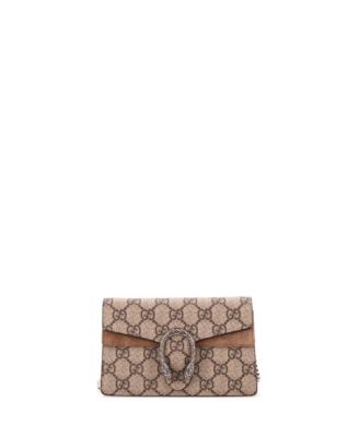 Pre-Owned Gucci сумка Dionysus Super Mini из прорезиненного полотна GG