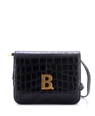 Pre-Owned Balenciaga маленькая сумка-флап B. Dot из тисненой кожи с точками