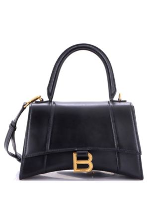 Сумка Balenciaga Small Hourglass Top Handle из кожи, состояние Pre-Owned