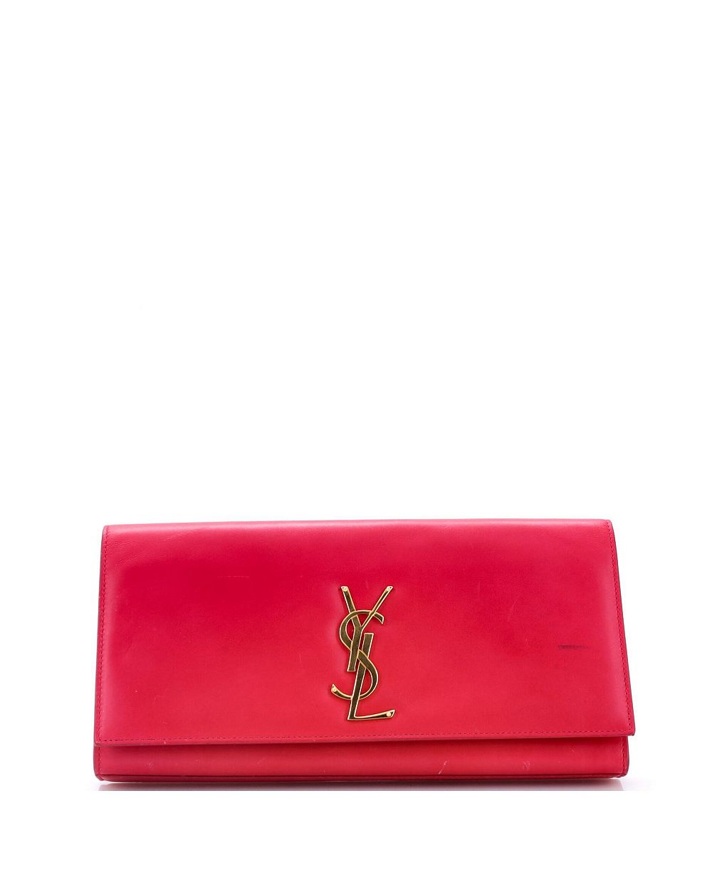 Pre-Owned Saint Laurent длинный классический клатч Monogram из кожи