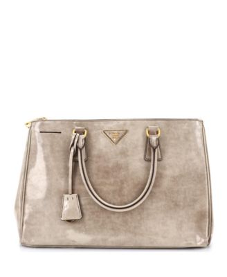 Б/у средняя сумка-тоут Prada Double Zip Lux из кожи Spazzolato