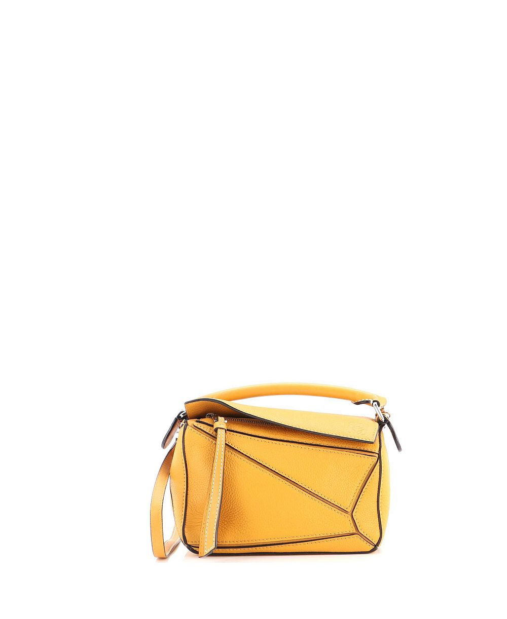 Pre-Owned Loewe Mini Puzzle Bag Leather