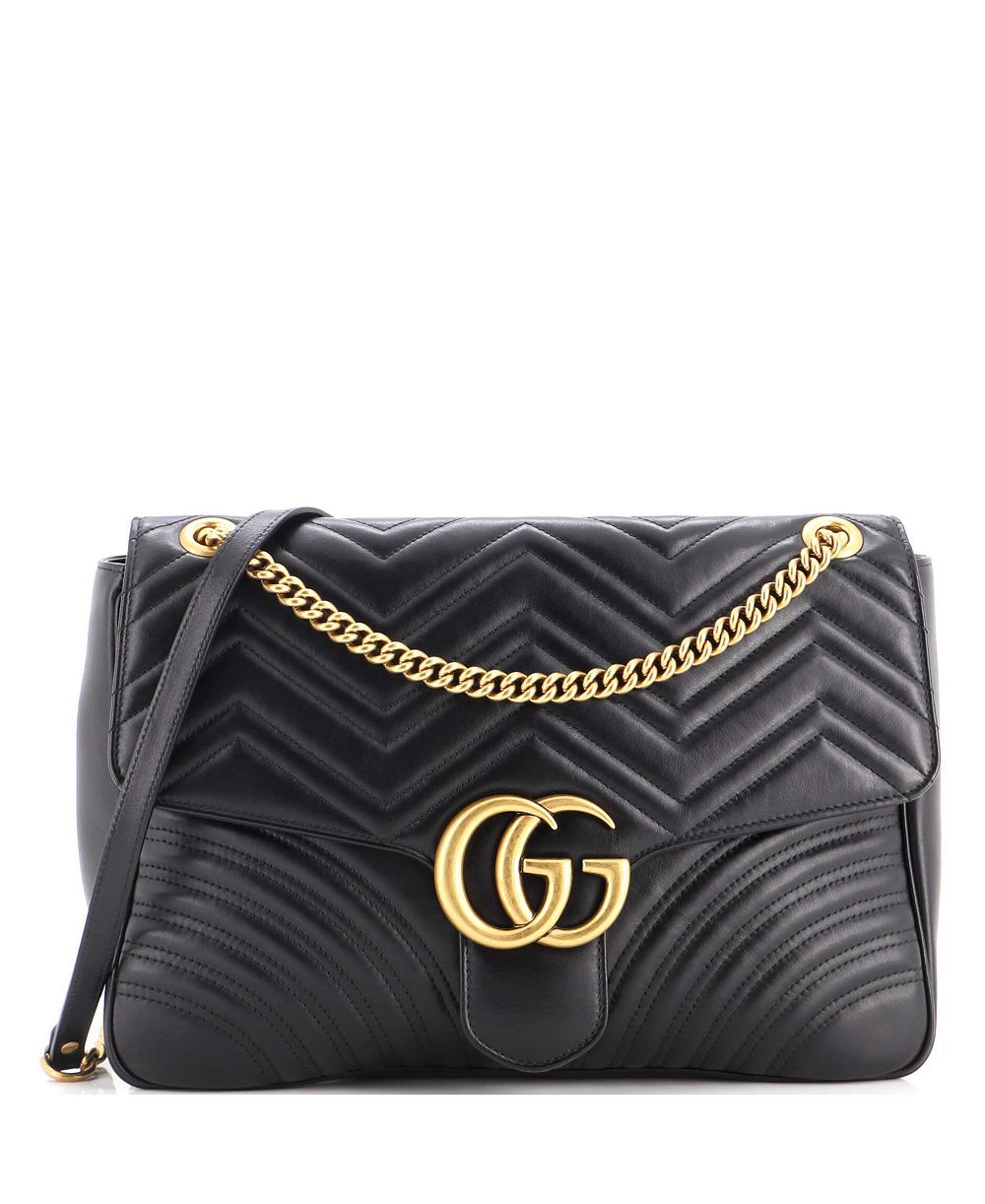 Pre-Owned Gucci большая сумка GG Marmont Flap из стеганой кожи
