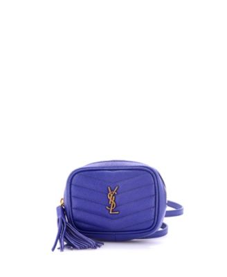 Сумка-камера Pre-Owned Saint Laurent Baby Lou Matelasse Chevron из кожи