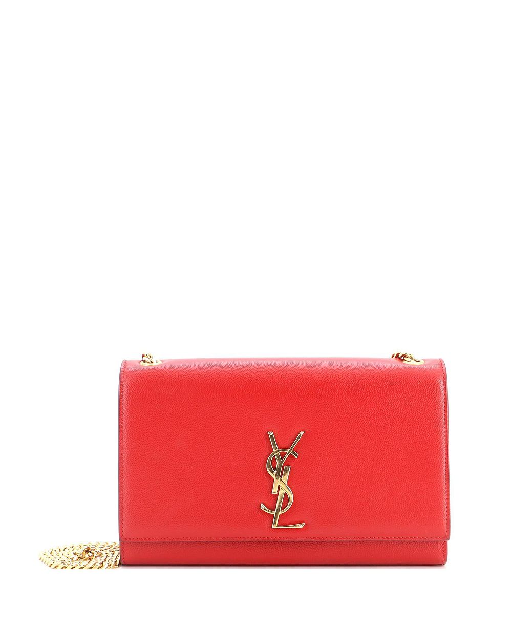 Pre-Owned Saint Laurent Medium Classic Monogram Crossbody Bag Grainy Leather