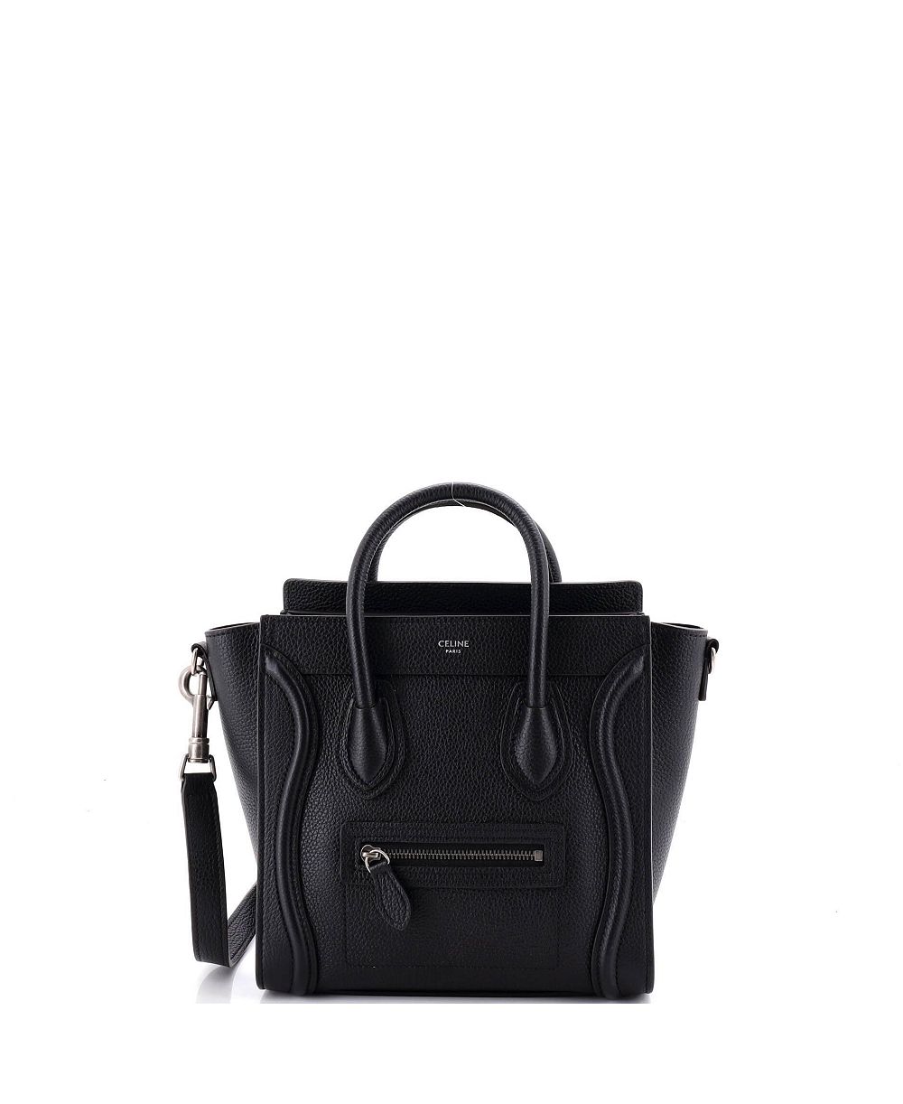 Pre-Owned Celine Nano Luggage Bag Grainy Leather