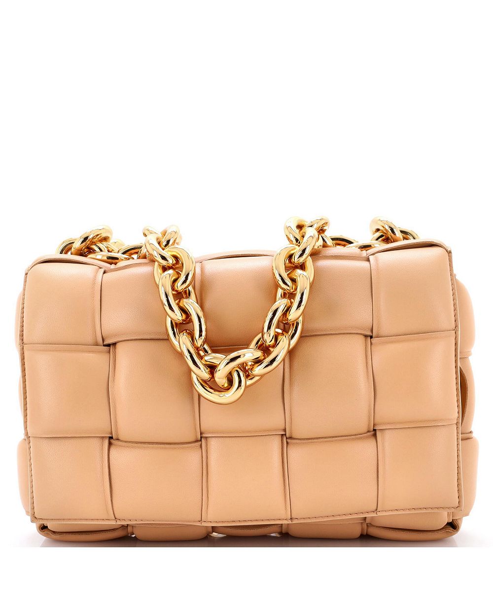 Pre-Owned Bottega Veneta сумка-кроссбоди Cassette Chain Maxi из стеганой кожи Intrecciato