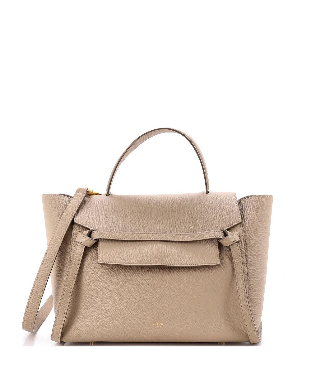 Б/у мини-сумка Celine Mini Belt Bag из текстурированной кожи