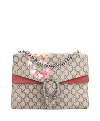 Pre-Owned Gucci средняя сумка Dionysus с принтом Blooms из лакированной ткани GG