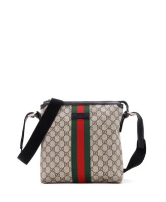 Pre-Owned Gucci Medium Web Messenger Bag GG Coated Canvas