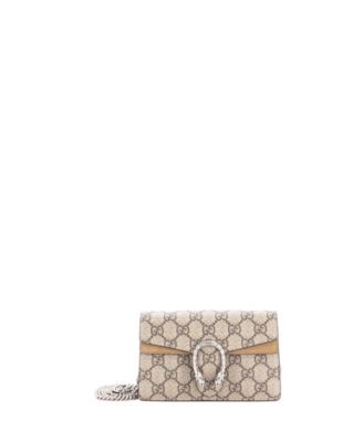 Pre-Owned Gucci Super Mini Dionysus Bag GG Coated Canvas