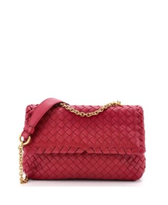 Pre-Owned маленькая сумка Bottega Veneta Olimpia Crossbody Intrecciato Nappa