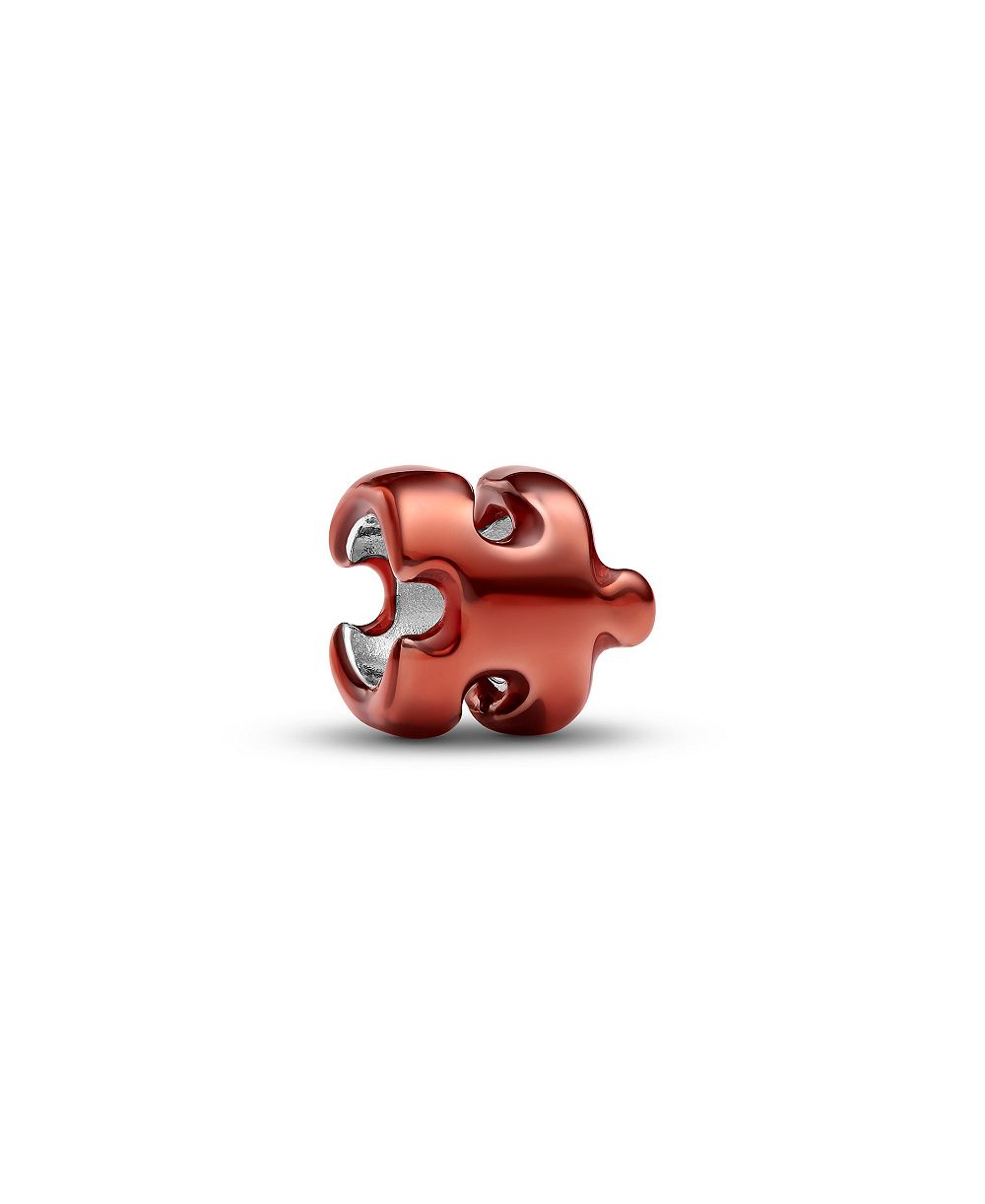 Мини-кулон Pandora в виде оранжевой пазл-детали