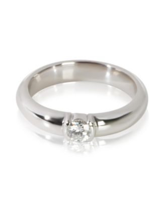 Pre-Owned Tiffany & Co 0.21 ct Round Brilliant Diamond Etoile Engagement Ring