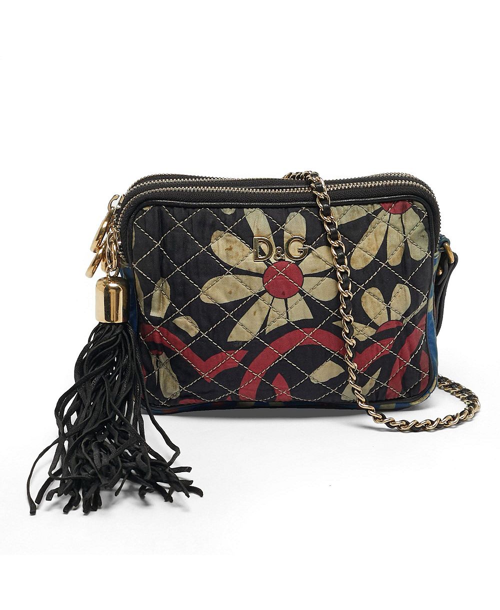 Pre-Owned Dolce & Gabbana женская сумка-кроссбоди Lily Glam с цветочным узором и стеганым дизайном