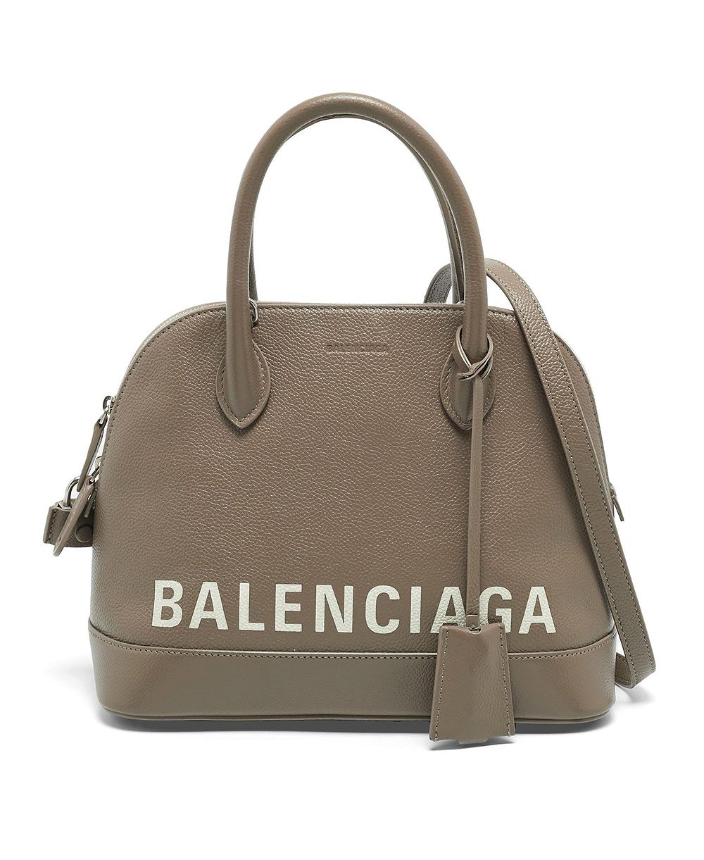 Женская маленькая кожаная сумка Balenciaga Ville с логотипом (б/у)