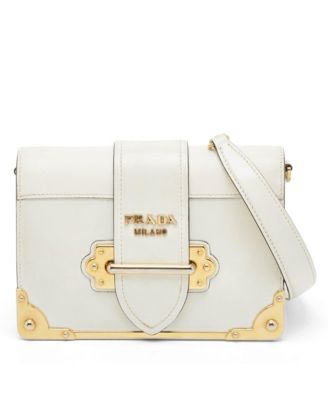 Pre-Owned Prada Women's Cahier Saffiano Leather Shoulder Bag