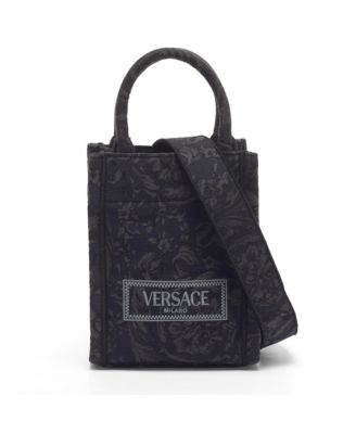 Женская сумка-тоут Pre-Owned Versace из жаккардовой ткани с принтом Barocco Mini