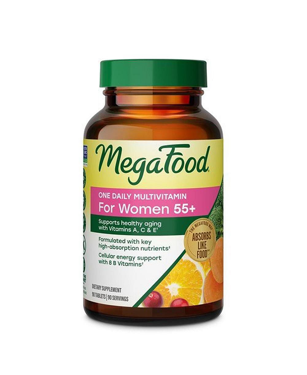 Мультивитамины MegaFood One Daily для женщин 55+ с витаминами C, A, E и B, 90 шт